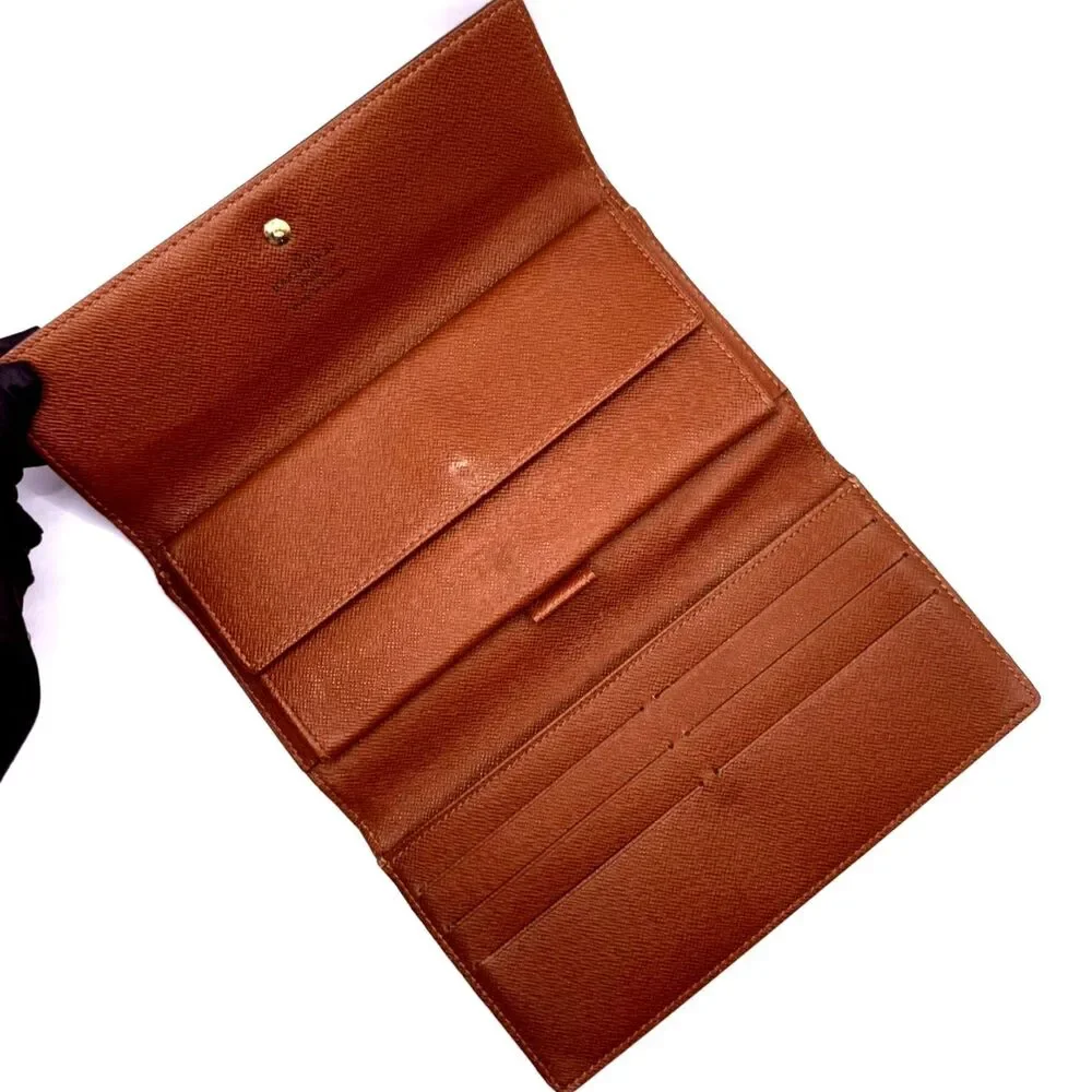 Louis Vuitton Porte Trésor International Monogram Wallet 2000 Vintage Authentic